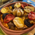 El cooksnap de Elena Morán cuando hizo Arroz al horno -arròs al forn-.