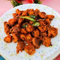 Madhu Jain का कुकस्नैप जब उन्होंने 'स्पाइसी सोया चंक्स'(Spicy Soya Chunks Recipe in hindi) बनाया था।