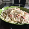 Cooksnap dari Erlita Asnar untuk resep Spaghetti Salmon Carbonara