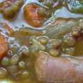 El cooksnap de edu cuando hizo Lentejas pardinas con verduras y salchichas frescas.