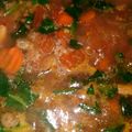 El cooksnap de yjfa cuando hizo Sopa de estrellitas con pollo y espinacas.
