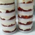 El cooksnap de Carmeta cuando hizo Flan de quesitos con mermelada de fresa con y sin thermomix.
