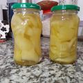 El cooksnap de claudia cuando hizo Ajíes en vinagre.