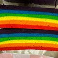 Cooksnap dari Vhtree Ana untuk resep Bolu kukus pelangi Rainbow