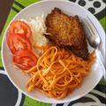 El cooksnap de Eva De La Rosa cuando hizo Milanesa de res.