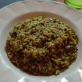 El cooksnap de Teresa cuando hizo Risotto con espinacas y gorgonzola.