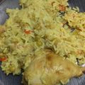 El cooksnap de Laura Moreira cuando hizo Arroz con pollo y azafrán 🍗.