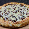 il Tamba Gabriela quando ha preparato Torta salata pancetta porro zucchine (vegan)