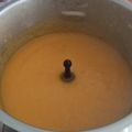 El cooksnap de Raquel Belvis cuando hizo Crema de calabaza y zanahoria en Monsieur Cuisine.