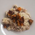 Becca Morrell's cooksnap of when they made Butternut squash risotto with crispy coppa.