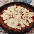 El cooksnap de Sara Alí cuando hizo Pizza con masa de berenjena y harina integral.