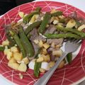 El cooksnap de Enrique Monroy cuando hizo Bistec con papas y rajas.