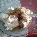 El cooksnap de griselda cuando hizo Pollo a la cerveza, mostaza y miel (con arroz).
