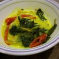 Cooksnap ali zuraina semasa beliau membuat Masak Lemak Pucuk Keledek, Bayam Kecil Bersama Ubi.