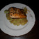 Cooksnap dari Jordan Rubin untuk resep Pan-fried Salmon with Steamed Broccoli and Mashed Potatoes