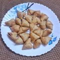 Priyanka Sinha's cooksnap of when they made মিষ্টি সিঙ্গারা (mishti shingara recipe in Bengali).