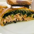 El cooksnap de Alicia Lagarto cuando hizo Salmón Wellington con Papas Rústicas.