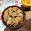 il ⊹⊱ 𝔾𝕚 ⊰⊹ quando ha preparato 216 • Crackers di farina di ceci e semi varii (strepitosi!) 😋😋😋