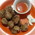 Cooksnap dari Evangeline Keisha Annabel untuk resep Bakso goreng low carbo untuk diet keto/debm