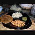 Mrs. Rashid's cooksnap of when they made Paneer bhurji.
