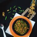 Lovely Agrawal का कुकस्नैप जब उन्होंने बीन्स,आलू की सूखी सब्जी (beans aaloo ki sabzi recipe in Hindi) बनाया था।