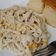 El cooksnap de Karla Ortiz cuando hizo Pasta de pollo a la crema.