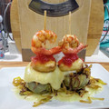 El cooksnap de Quim Oller cuando hizo Pincho de corazones de alcachofa, champiñones y gambas.