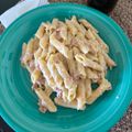 El cooksnap de Bayaverde cuando hizo Salsa Alfredo con jamón.
