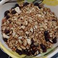 El cooksnap de Vanesa cuando hizo Granola, versión de arándanos y semillas.