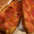El cooksnap de Amaru Maeda cuando hizo Tumaca. "Pà amb tomàquet" triturado casero.