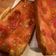 El cooksnap de Amaru Maeda cuando hizo Tumaca. "Pà amb tomàquet" triturado casero.