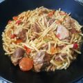 El cooksnap de Mili cuando hizo Costilla de cerdo con fideos.