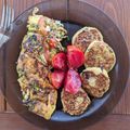 Cooksnap από Sitronella στη συνταγή Ομελέτα με κολοκυθάκι, ντομάτα και ανθότυρο 💜💜