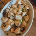 RidhoAkbar's cooksnap of when they made Taiwanese style three cup chicken - San Bei Ji, 三杯鶏 🐓.