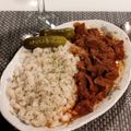 Ferencné Becsei Irénke Cooksnap-ja, amikor elkészítette a(z) Marhapörkölt gyors főző edényben főzve gluténmentesen receptet.
