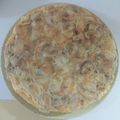 El cooksnap de Ari Rodriguez cuando hizo Tortilla de champiñones laminados.