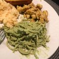 Odalys Flores's cooksnap of when they made Espagueti Verde- Green Spaghetti.