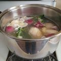 Hugo Guzman's cooksnap of when they made Sopa de Pollo ecuatoriana.