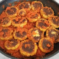 El cooksnap de Marti Alba cuando hizo Albóndigas de calabacín con salsa de tomate casero.