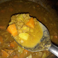 El cooksnap de chely Pérez cuando hizo Sopa de Lentejas Vegana.