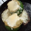 El cooksnap de Catalina Borrini cuando hizo Zapallitos rellenos con berenjena quemada.