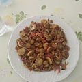 El cooksnap de Laura Martinez cuando hizo Champiñones al ajillo con jamón serrano.