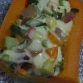 El cooksnap de Edgar Conti cuando hizo Calabaza rellena con vegetales.