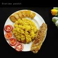 Pratima Pandit's cooksnap of when they made চিংড়ি মাছের খিচুড়ি (Chingri macher khichuri recipe in Bengali).