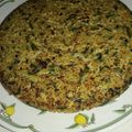 El cooksnap de Myriam Orquiola cuando hizo Tortilla de quinoa, espinaca y zapallo.