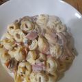 El cooksnap de Ángela cuando hizo Tortellini a la carbonara.