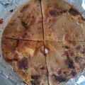Priyanka soni's cooksnap of when they made Aloo ka Paratha.