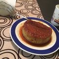 El cooksnap de Tabii Shimamoto cuando hizo Flan casero.