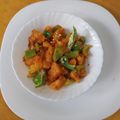 shagufta's cooksnap of when they made Shimla mirch and aloo ki bujia.