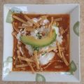 El cooksnap de Ale Bailarina cuando hizo Sopa de tortilla.